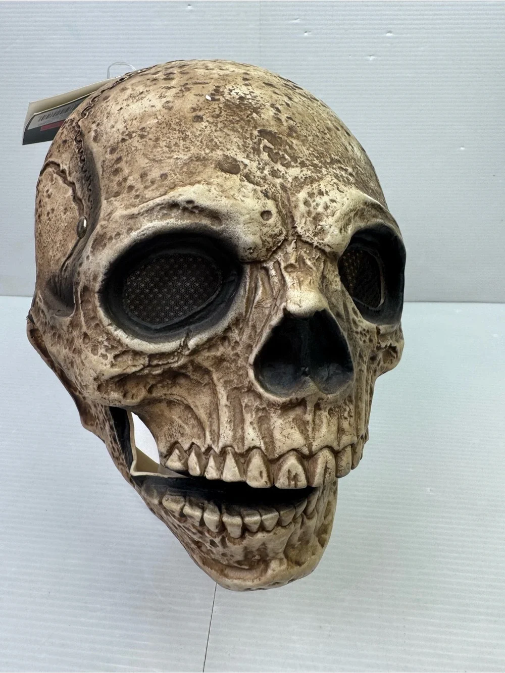 Latex Moving Mouth Skull Adult Halloween Costume Mask | One Size NWT